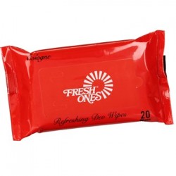 FreshOnes Cologne Refreshing Deo Wipes 20N (Pack of 4)